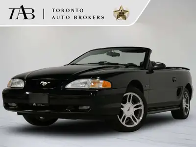 This 1997 Ford Mustang GT Convertible is a local Ontario vehicle with a clean Carfax report, offerin...