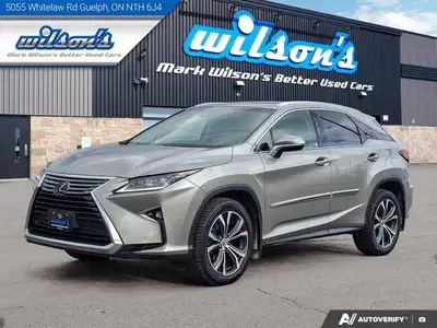 Come see this 2017 Lexus RX 350 Leather | Sunroof | Navigation | Heated + Cooled Seats | and More !....