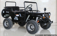 Venom 125cc Mini Jeep Deluxe | Willys Edition | 3-Speed | ATV