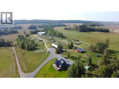 This 632.872-acre cattle ranch near Prince George spans two parcels and offers productive pasture, s...