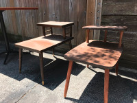 Desk table and Retro end tables