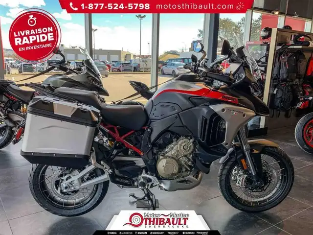 2025 Ducati Multistrada V4 Rally Travel & Radar Spoked Wheels in Street, Cruisers & Choppers in Sherbrooke - Image 3