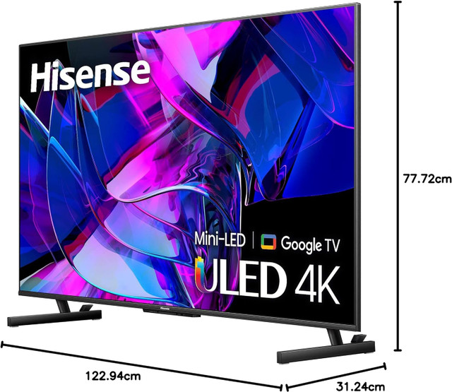 Hisense 55"  144 Hz Mini-LED 4K QLED Google TV from $599 No Tax in TVs in City of Toronto - Image 2