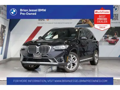 2023 BMW X3 xDrive30e 2.0L I4 TwinPower Turbo AWD 8-Speed Automatic EXTERIOR - BLACK SAPPHIRE METALL...