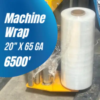 Wholesale Machine Stretch Wrap Pallet Wrap 20" x 6500' , 65 GA, View more