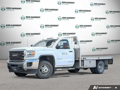 Experience the endurance and capability of the 2016 GMC Sierra 3500HD in a pristine white finish, de...