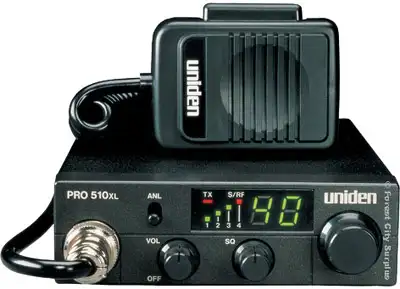 NEW PRO 510XL - UNIDEN 40 CHANNEL CB RADIOS WITH HEAVY-DUTY MICROPHONE Keep in touch with other driv...
