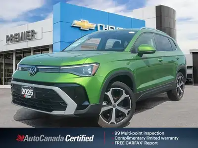 Discover unparalleled comfort and advanced technology in this pristine 2025 Volkswagen Taos Highline...
