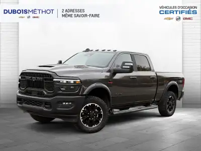RAM 2500HD REBEL CREW CAB, BOITE DE 6 1/2 PIEDS 2025 EQUIPE DU MOTEUR CUMMINS 6.7L TURBO-DIESEL AVEC...