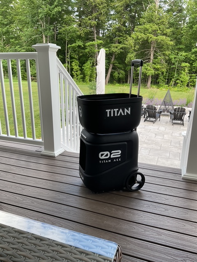 Selling a premium Titan ACE Pickleball Machine in flawless like new condition. It has less than 5 ho...