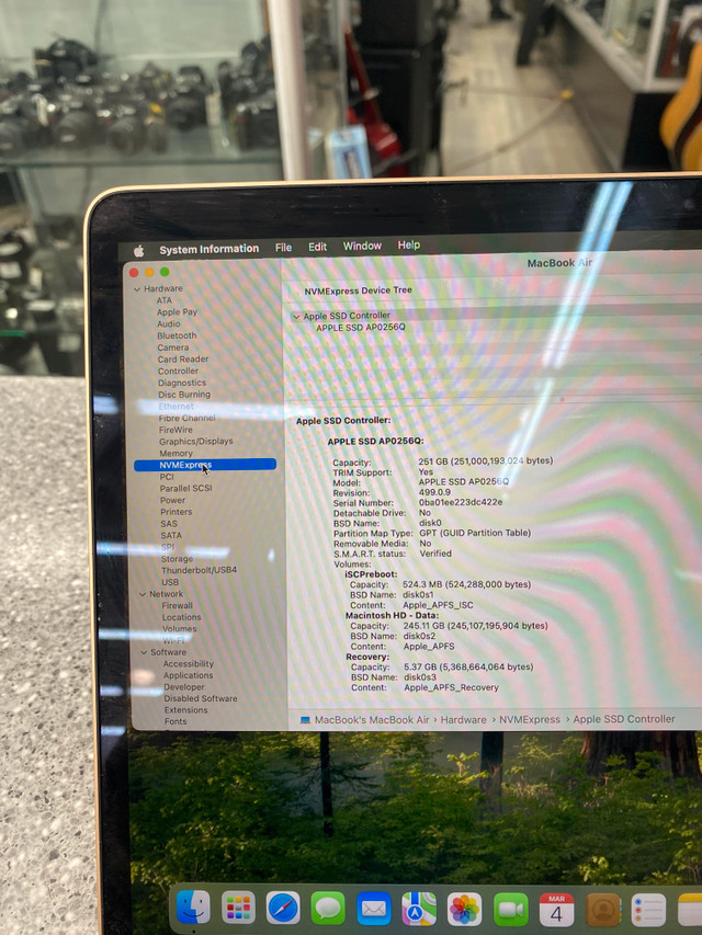 Apple MacBook Air 13" M1 Laptop (2020, Rose Gold) in Laptops in City of Toronto - Image 4