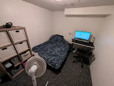 1. Room is in the basement and comes furnished 2. Basement has 2 room so bathroom and kitchen will b...