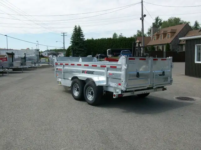 2025 K-Trail DOMPEUR 82in. X 14' 2 ESSIEUX 7000LB. CONTRACTEUR U in Cargo & Utility Trailers in Laval / North Shore - Image 9
