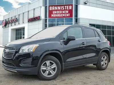 The 2016 Chevrolet Trax LT AWD in black is a versatile SUV that offers confident all-wheel drive han...