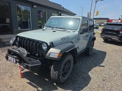 CHECK OUT THIS NEARLY NEW 2 DOOR JEEP WILLYS SPORT EDITION WITH UPGRADED BUMPER AND 12000LB WINCH, H...