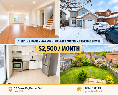 Renovated 3 Bed / 3 Bath Upper-Level Home | Garage | Private Laundry $2,500 / month + utilities Avai...