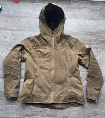 Women's Large Kuhl Law Sherpa Lined Winter Jacket Hoodie Khaki, View more