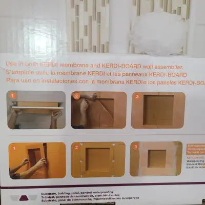 Schluter Kerdi Board 12"x20" Shower Niche, View more
