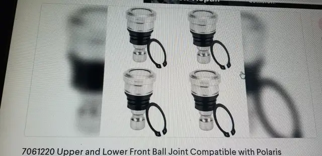 Polaris 7061220 Upper and Lower Front Ball Joint Compatible in ATV Parts, Trailers & Accessories in City of Toronto - Image 2