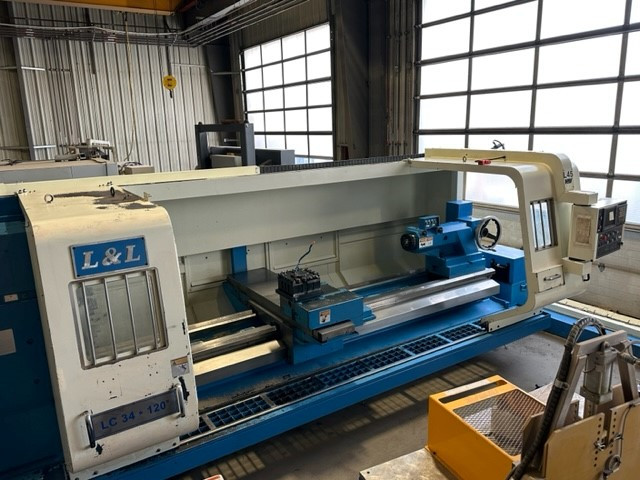 L&L LC-34-12x120 Flatbed CNC Hollow Spindle Lathe (2008) in Other Business & Industrial in Edmonton - Image 2