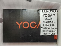 YOGA 7 Core I7 16gb Ram 512gb SSD Touch SCREEN Widows Home Calgary Alberta Preview