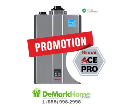 RINNAI Tankless - $0 Down - 12 Months No Payments! - RENT TO OWN, View more