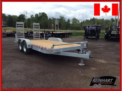 2026 Canada Trailers 82x18 7 Ton Galvanized Equipment Trailer 15,120LB GVWR, (2) 7000LB Axles with E...