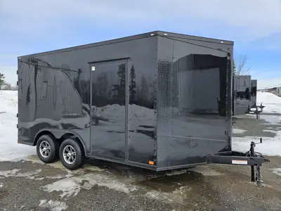 Remorque fermée 8,5x14 + V-Nose 2' Hauteur Extra hauteur 7.3' haut interieur Flambant neuve 2026 2 e...