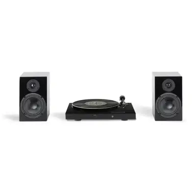 Pro-Ject Juke Box E1 + Speaker Box 5 HiFi Package – Black Brand New • Factory Sealed • Pro-Ject Auth...