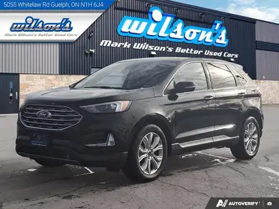 Look at this certified 2023 Ford Edge Titanium AWD | Leather | Pano Roof | Heated Wheel + Seats | Ca...