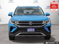 New Price! Odometer is 3459 kilometers below market average! Blue 2023 Volkswagen Taos Highline AWD... (image 7)