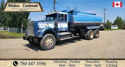 Blue, T/A Water truck, 10x20 Tires, 228 Wheelbase, spring Suspension, 671 Detroit Diesel engine, 13...