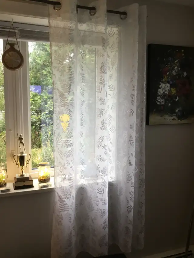 White patterned curtains558827381625999361
