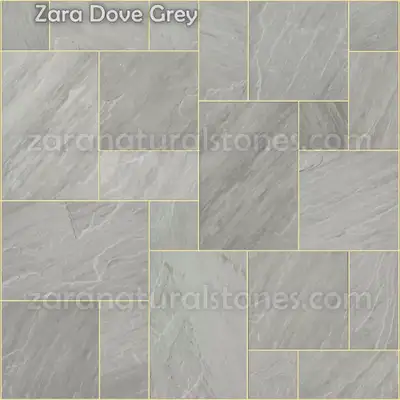 Dove Grey Square Cut Flagstone Pavers - Thousands of sqft in stock with a wide selection of 30 plus...