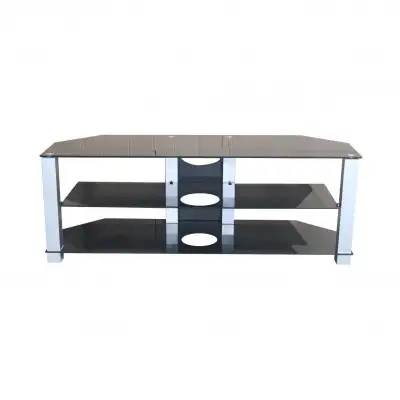 65" 3 Glass Shelves Floor Stand For Big TV Display, Electronics, View more