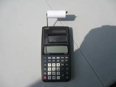 calculatrice a ruban et batterie neuf  514 9, View more