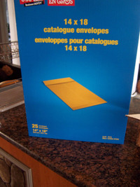 Kraft Catalogue Staples® Envelopes14" x 18",25/Box/4boxes Gummed