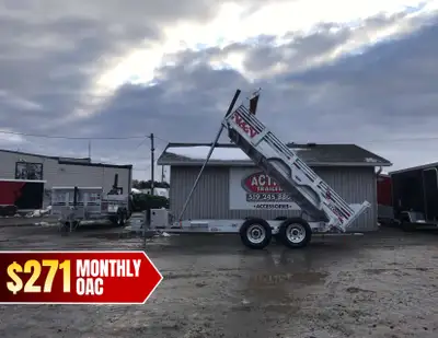 N&N STORM SERIES 6'x12' TANDEM AXLE GALVANIZED DUMP TRAILER: 5 TON Why settle for less when you can...