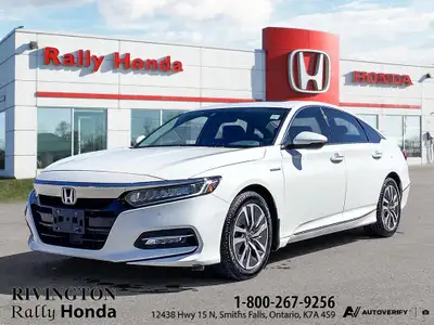 This fully loaded 2019 Honda Accord hybrid was a locally owned and serviced trade in with one owner....