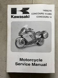 Sm326 Kaw Concours 14 ABS 1400GTR ZG1400 Motorcyc Service Manual