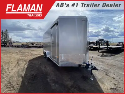 2026 ROYAL 7.5'X16' + 2' V-NOSE CARGO TRAILER Color: Pewter (2) 3500lb Lippert Spring Axles Tires: S...