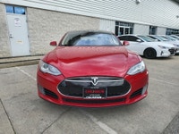 TRADED IN AT TESLA CANADA!! 290,000KM'S!! BEAUTIFUL SUNSET RED PEARL ON RARE WHITE LEATHER INTERIOR!... (image 7)