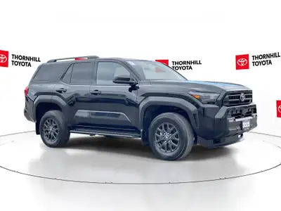Thornhill Toyota Proudly Presents This Black 2025 Toyota 4Runner with SR5 7 Passenger Package, Featu...