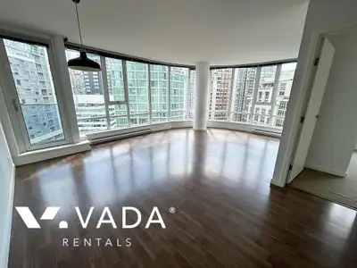 TV Towers 2 BR APT Rental 1703-788 Hamilton St Vancouver: VADA This 17th floor two bedroom apartment...