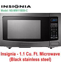 INSIGNIA 1.1 CU. FT. COUNTERTOP MICROWAVE (SS/B) - NS-MW11BS9-C