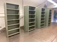 Strong metal shelving - great for organizing!