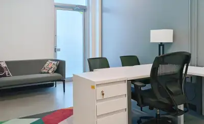 Get started right away with a ready-to-use office space to rent for two. Make a home for your busine...
