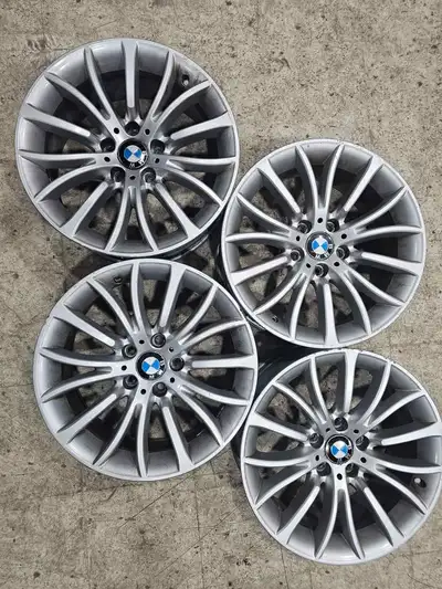 A set of 4 good used 18" BMW OEM Silver Alloy Wheels no cracks, bends or damage $500 Each $125 Rim A...