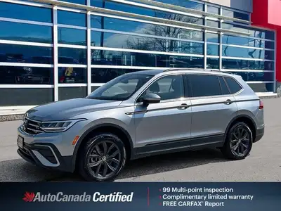 Clean CarFax Report, Pyrite Silver Metallic 2024 Volkswagen Tiguan Comfortline AWD, 8-Speed Automati...