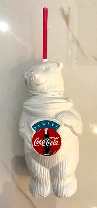 Vintage “Always Coca Cola” Polar Bear Drinking Bottle  -New!